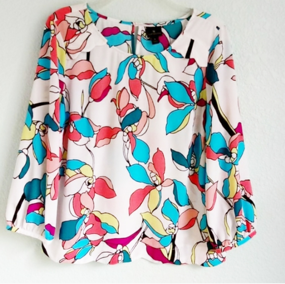 WORTHINGTON | Floral Blouse Size Large